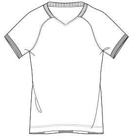 Fashion sewing patterns for MEN T-Shirts Football T-Shirt 7513